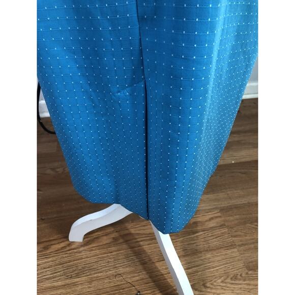 Milla Denim Blue Dress SM Long Sleeve Open Front Snap Button Pocket Minimalist - Picture 3 of 10